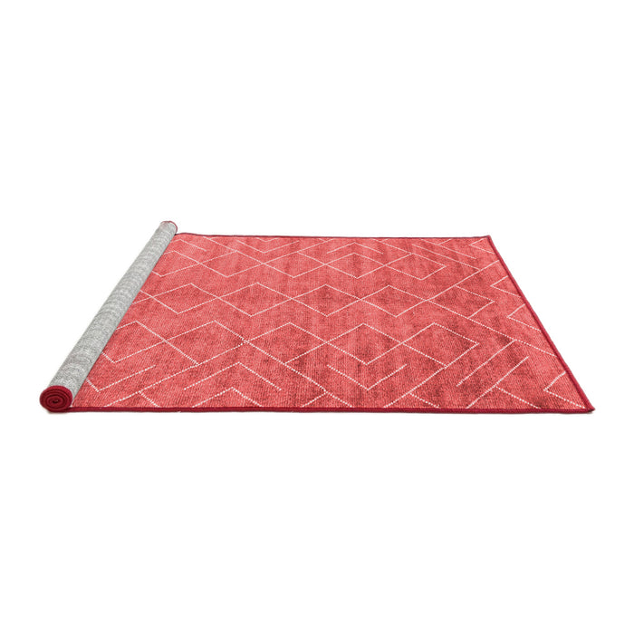 Contemporary Red Washable Rugs