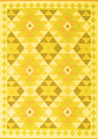 Southwestern Yellow Country Rug, con2079yw