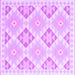 Square Southwestern Purple Country Rug, con2079pur