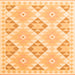 Serging Thickness of Southwestern Orange Country Rug, con2079org