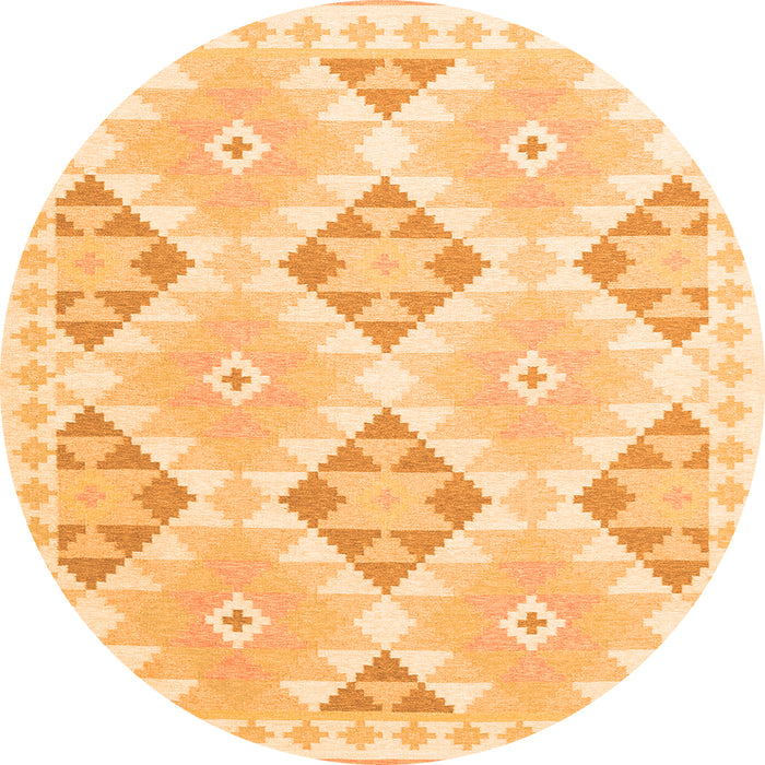 Square Southwestern Orange Country Rug, con2079org