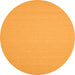 Square Solid Orange Modern Rug, con207org