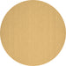 Round Solid Brown Modern Rug, con207brn