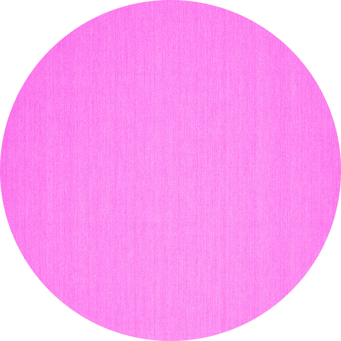 Round Solid Pink Modern Rug, con207pnk
