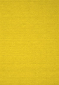 Solid Yellow Modern Rug, con207yw