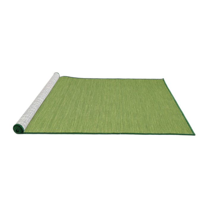 Serging Thickness of Machine Washable Contemporary Green Rug, wshcon208