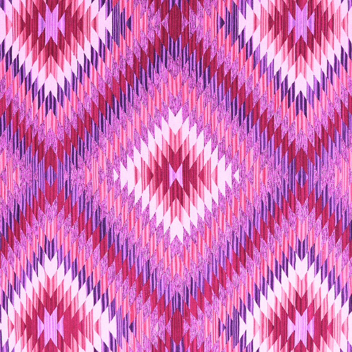 Square Machine Washable Southwestern Pink Country Rug, wshcon2080pnk