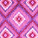 Square Machine Washable Southwestern Pink Country Rug, wshcon2080pnk