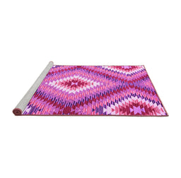 Sideview of Machine Washable Southwestern Pink Country Rug, wshcon2080pnk