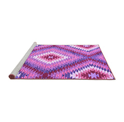 Sideview of Machine Washable Southwestern Purple Country Area Rugs, wshcon2080pur
