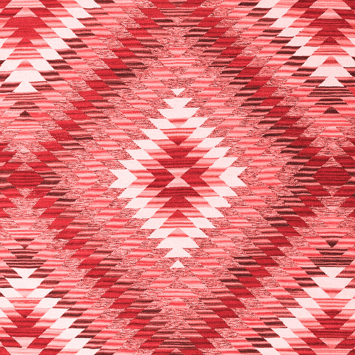 Machine Washable Southwestern Red Country Rug, wshcon2080red