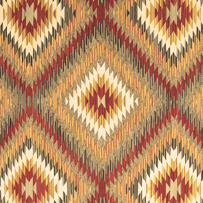 Square Machine Washable Southwestern Brown Country Rug, wshcon2080brn