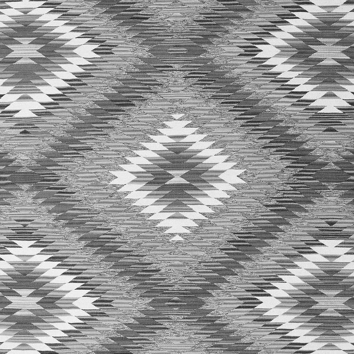 Serging Thickness of Southwestern Gray Country Rug, con2080gry