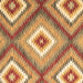 Square Southwestern Brown Country Rug, con2080brn