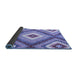 Sideview of Southwestern Blue Country Rug, con2080blu