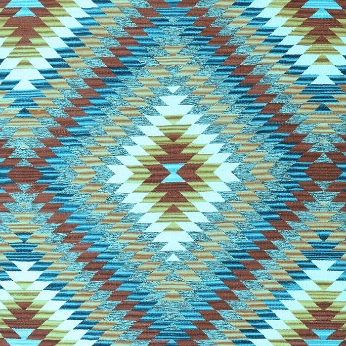 Machine Washable Southwestern Light Blue Country Rug, wshcon2080lblu