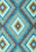 Southwestern Light Blue Country Rug, con2080lblu