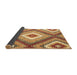 Sideview of Southwestern Brown Country Rug, con2080brn