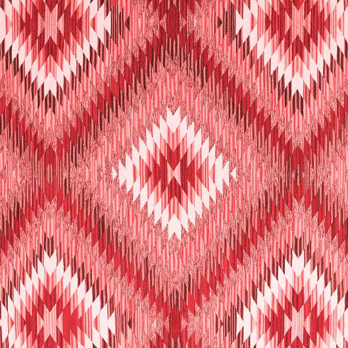Machine Washable Southwestern Red Country Rug, wshcon2080red