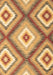 Machine Washable Southwestern Brown Country Rug, wshcon2081brn