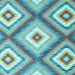 Square Southwestern Light Blue Country Rug, con2081lblu