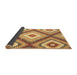 Sideview of Southwestern Brown Country Rug, con2081brn