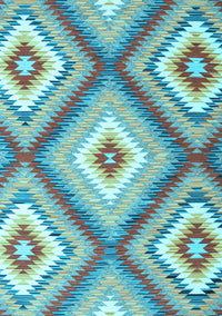 Southwestern Light Blue Country Rug, con2081lblu