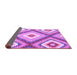 Sideview of Southwestern Purple Country Rug, con2081pur