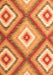 Serging Thickness of Machine Washable Southwestern Orange Country Area Rugs, wshcon2081org