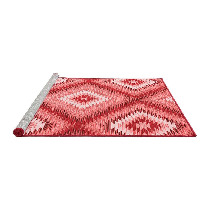 Country Red Washable Rugs