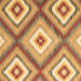 Square Machine Washable Southwestern Brown Country Rug, wshcon2081brn