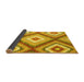 Sideview of Southwestern Yellow Country Rug, con2081yw