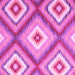 Square Southwestern Pink Country Rug, con2081pnk