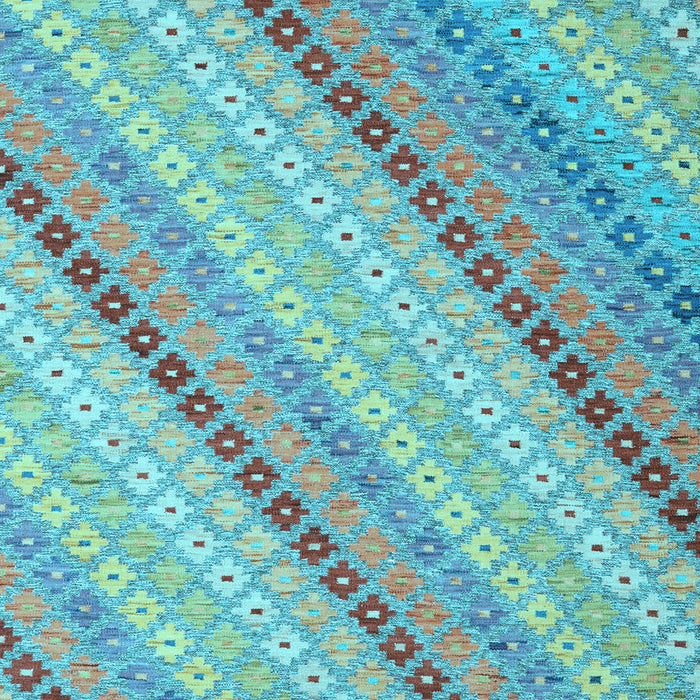 Southwestern Light Blue Country Rug, con2082lblu