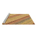 Sideview of Machine Washable Southwestern Brown Country Rug, wshcon2082brn