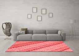 Country Red Washable Rugs