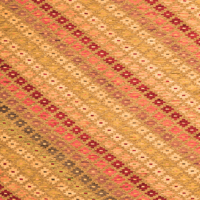 Serging Thickness of Southwestern Orange Country Rug, con2082org