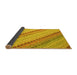 Sideview of Southwestern Yellow Country Rug, con2082yw