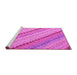 Sideview of Machine Washable Southwestern Pink Country Rug, wshcon2082pnk