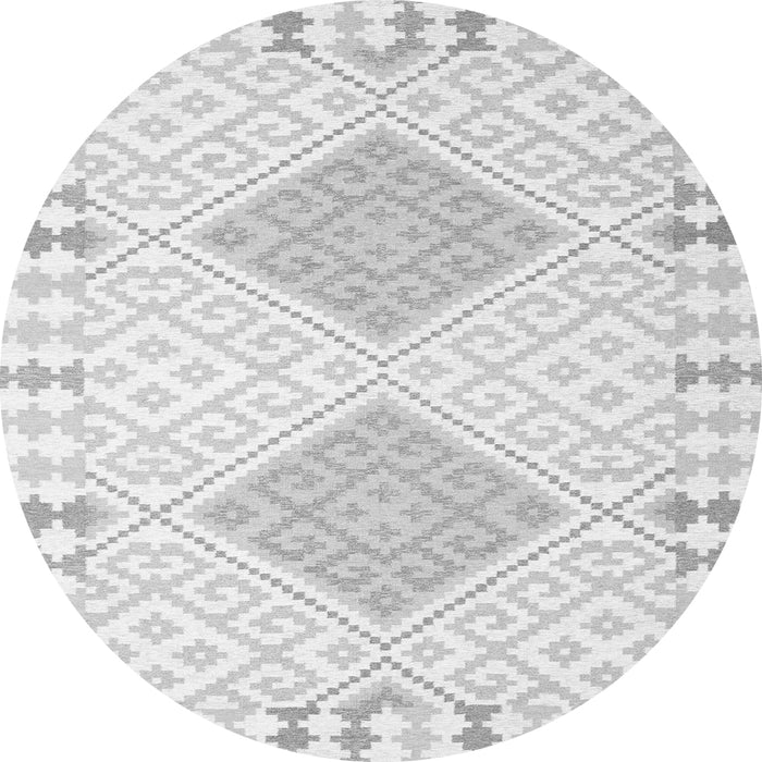 Machine Washable Southwestern Gray Country Rug, wshcon2083gry