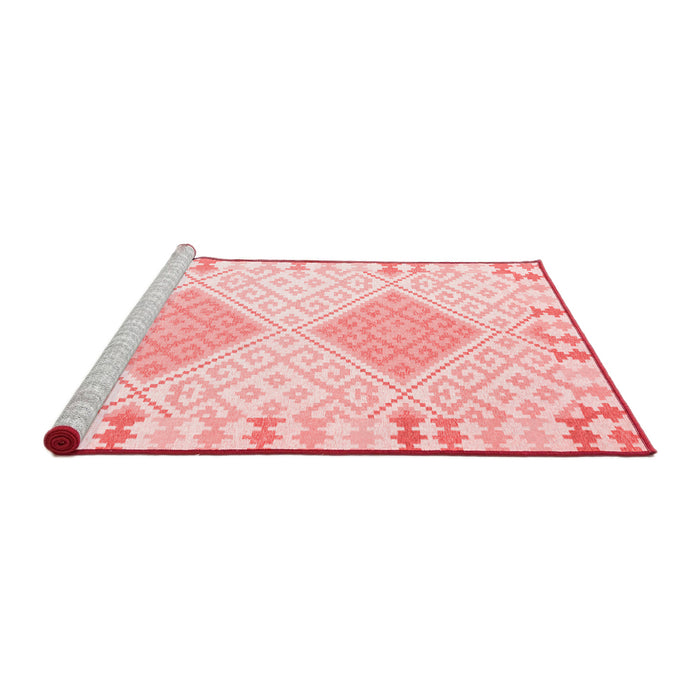 Country Red Washable Rugs