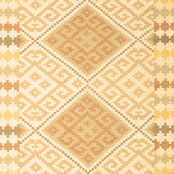 Machine Washable Southwestern Brown Country Rug, wshcon2083brn