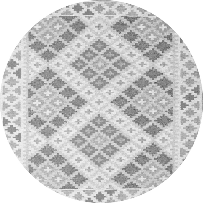 Machine Washable Southwestern Gray Country Rug, wshcon2084gry