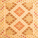 Serging Thickness of Southwestern Orange Country Rug, con2084org