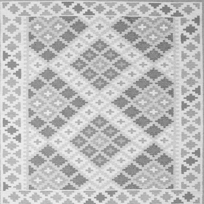 Serging Thickness of Southwestern Gray Country Rug, con2084gry