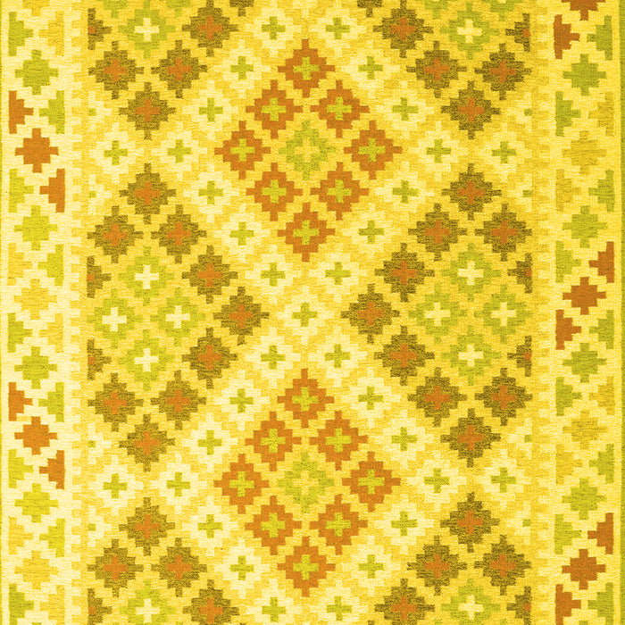 Southwestern Yellow Country Rug, con2084yw