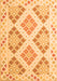 Serging Thickness of Machine Washable Southwestern Orange Country Area Rugs, wshcon2084org