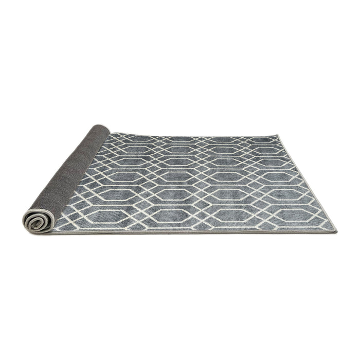 Thickness of Contemporary Silver Gray Modern Rug, con2085