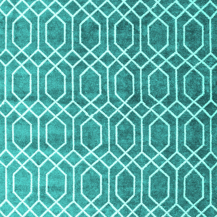 Machine Washable Abstract Turquoise Contemporary Area Rugs, wshcon2085turq
