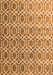 Abstract Orange Contemporary Rug, con2085org